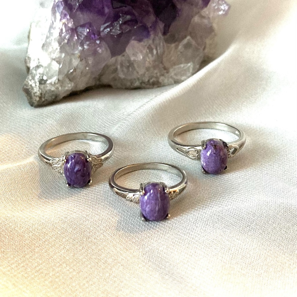 Charoite Rings - Picture 2 of 10